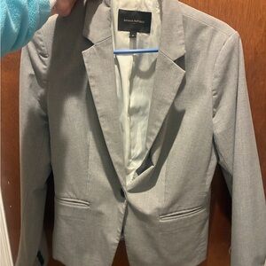 Banana Republic Light Gray Women's Tailored Blazer
